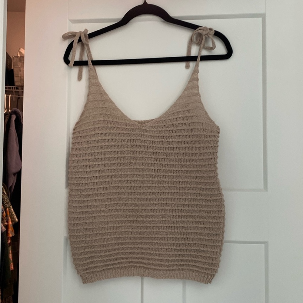 Boutique tank in tan